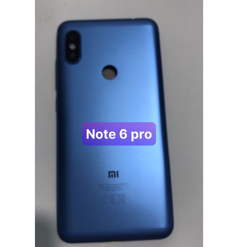 bộ vỏ redmi note 6 pro ( gồm nút bấn.xương .lưng)