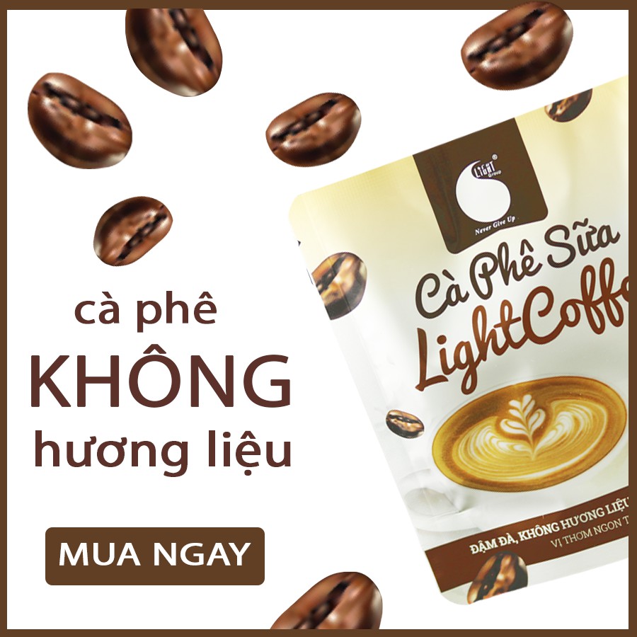 [Mã BMBAU50 giảm 7% đơn 99K] Combo 5 gói Cà phê sữa Light Coffee vị cà phê thật, không hương liệu - Gói 50g