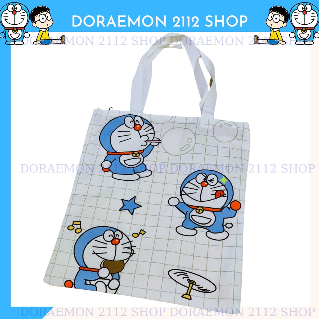 Túi tote vải mèo máy DORAEMON kích thước A4
