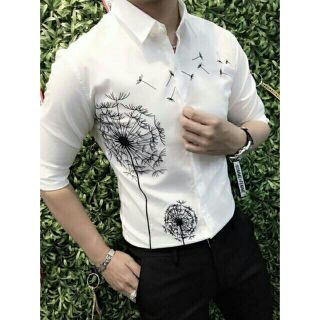 Áo sơ mi nam họa tiết