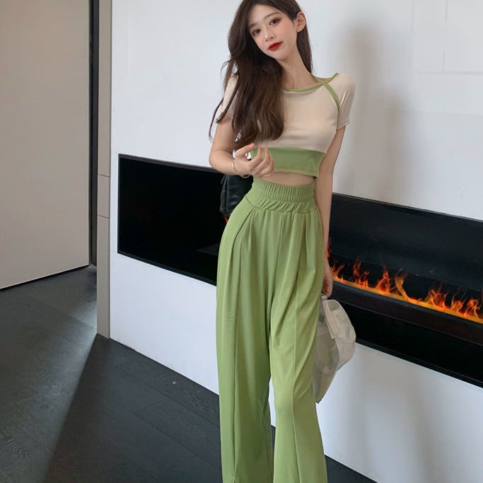 Bộ Đồ Thể Thao Hai Mảnh Thời Trang Mùa Hè Cho Nữ