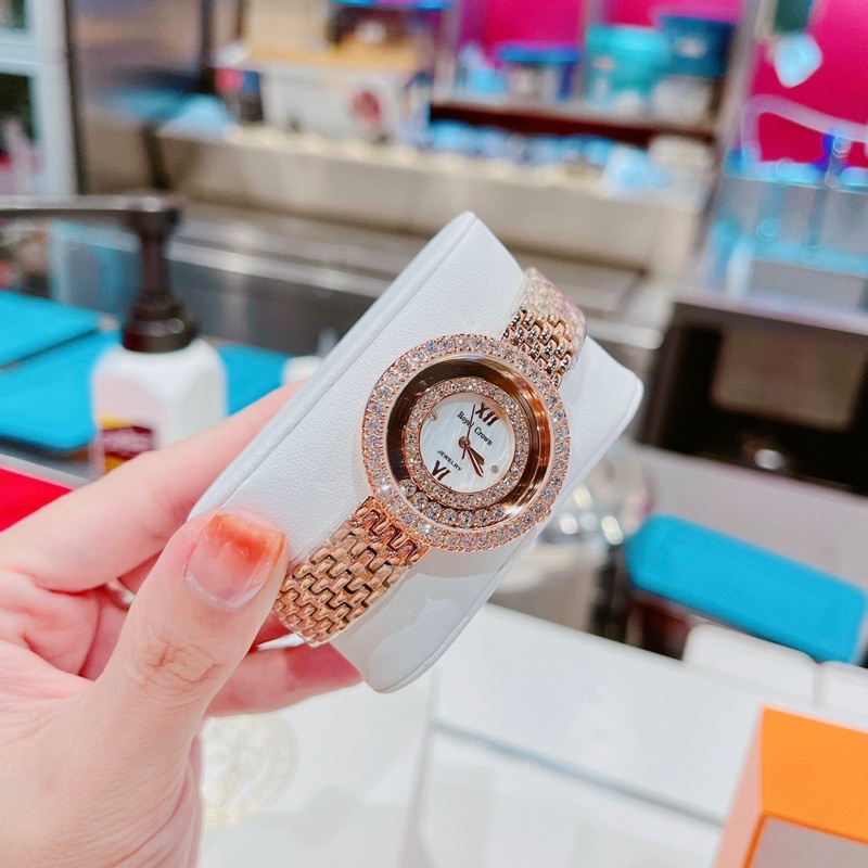Set Đồng Hồ Nữ Royal Crown , Mặt 32mm, Chống nước 30m