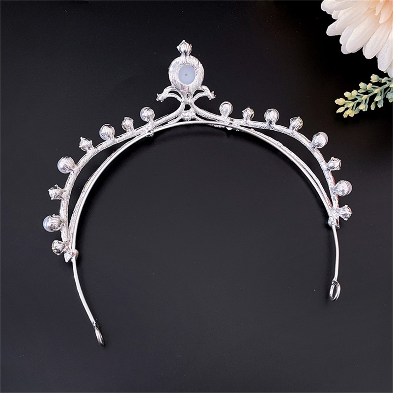 Vương Miện Công Chúa Đính Ngọc Trai Nhân Tạo Dành Cho Cô Dâu