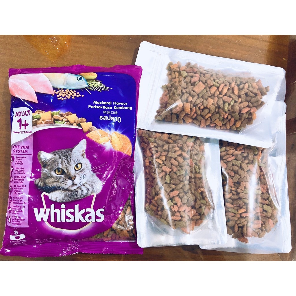 Hạt Whiskas cho mèo gói 400g vị cá thu cá biển thơm ngon giàu dinh dưỡng