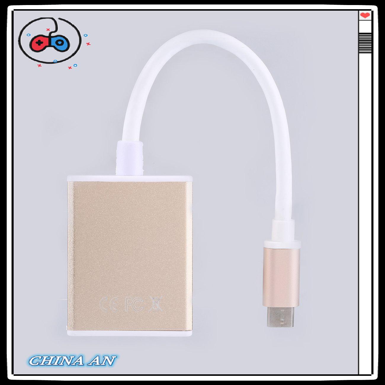 ⚡Hot sản phẩm/USB C Type C Thunderbolt 3 to VGA Male to Female Converter Cable for MacBook