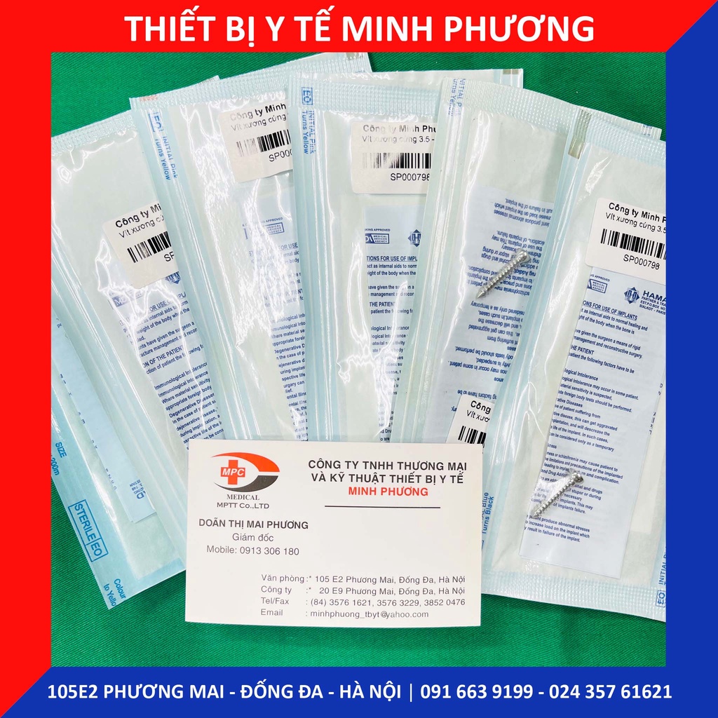Vít xương cứng 3.5 các cỡ