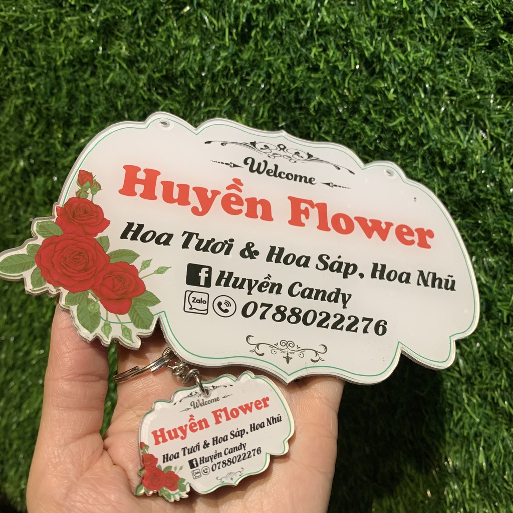 Bảng hiệu và móc khóa combo siêu xinh dành cho các shop bán hàng online