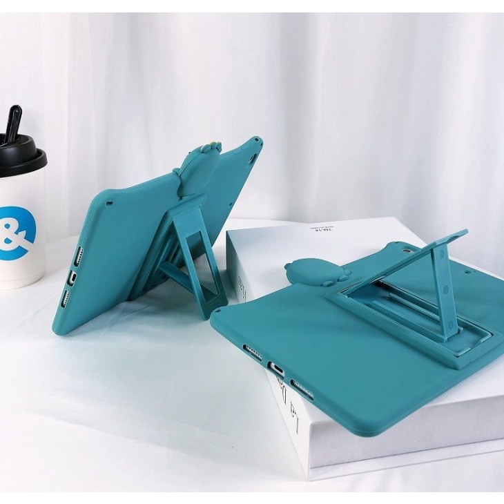 Ốp máy tính bảng silicon dẻo gấu/ khủng long hoạt hình 3D thích hợp cho iPad Air Mini 1 2 3 4 5 6 case Gen Pro 10 5 11 8 9 7