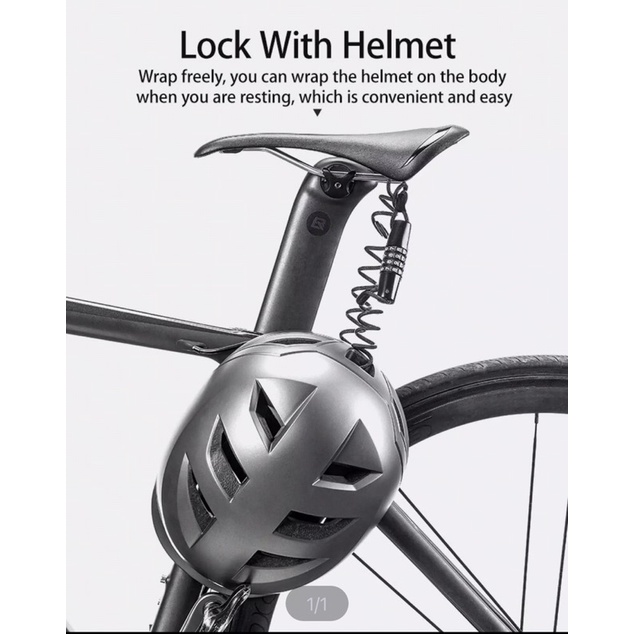 Khoá mũ xe đạp, khoá đa năng Rockbros