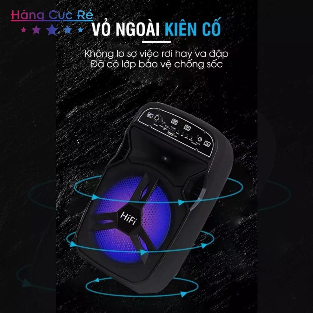 Loa kẹo kéo hát karaoke bluetooth không dây giá rẻ, mẫu BT06 mini cho gia đình - Shop Hàng Cực Rẻ