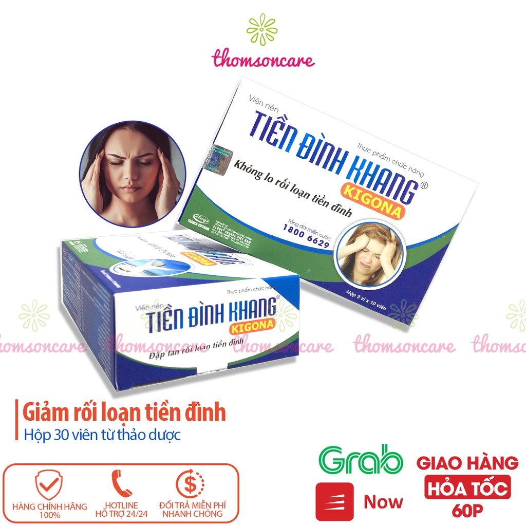 Tiền Đình Khang hỗ trợ giảm rối loạn tiền đình, hoạt huyết từ đan sâm, bạch quả, hoa hòe và thảo dược