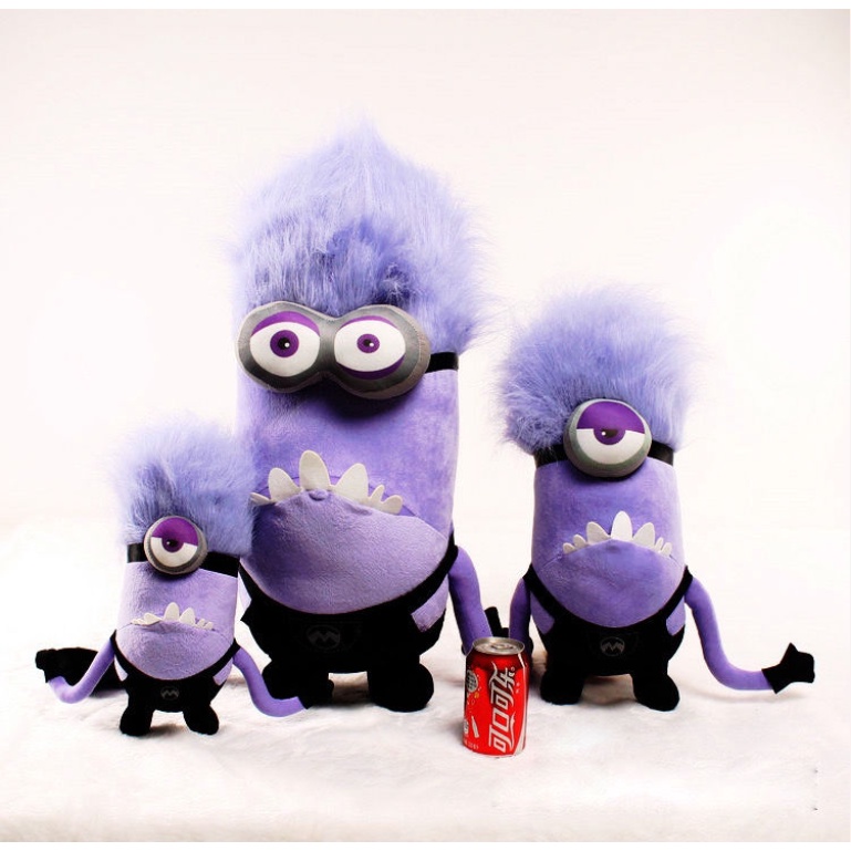 Thú nhồi bông hình Minion màu tím 30cm