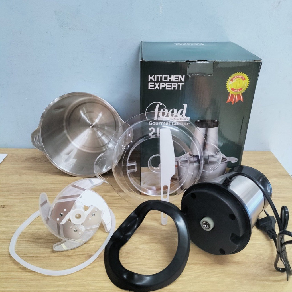 Máy Xay Thịt, Máy Xay Sinh Tố Cầm Tay Cối Inox 4 Lưỡi Đa Năng,Công Suất 250w Xay Thịt, Tỏi Ớt, Rau Củ Quả