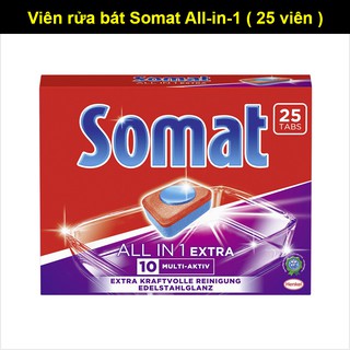Viên rửa bát chén somat 25 viên