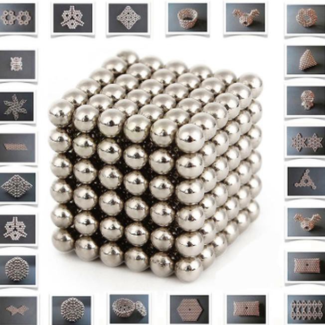 6 Quả Bóng Nam Châm Đồ Chơi Buckyballs Neocube 3mm - Silver 7rkc - 216 Cái