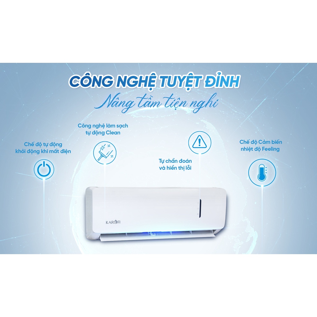 Điều Hòa không khí 1 chiều 9000BTU chính hãng Karofi KDC-WF09