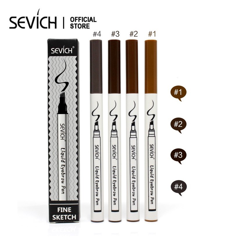Bút kẻ mày SEVICH chia 4 nhánh 4g