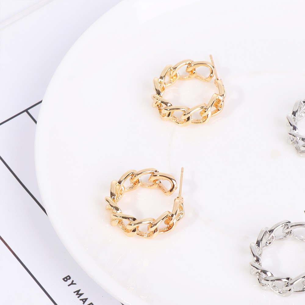 Hoa tai dạng vòng thời trang dành cho nữ tùy chọn màu sắc