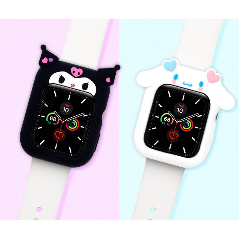 Ốp Bảo Vệ Bằng Silicone Mềm Hình Sanrio 3D Cho Apple Watch Series 7 / 6 / 5 / 4 / 3 / 2 / 1
