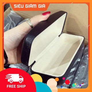 Hộp da đựng kính dành cho mọi loại kính, cận, mát sang trong (TẶNG KÈM KHĂN LAU, GIAO MÀU NGẪU NHIÊN) ⭐FREESHIP⭐