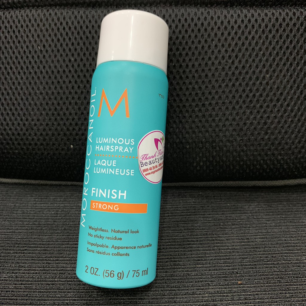 🌾Best Seller🎋Gôm xịt giữ nếp linh hoạt Moroccanoil Luminous Hairspray 75ml [Chính Hãng]