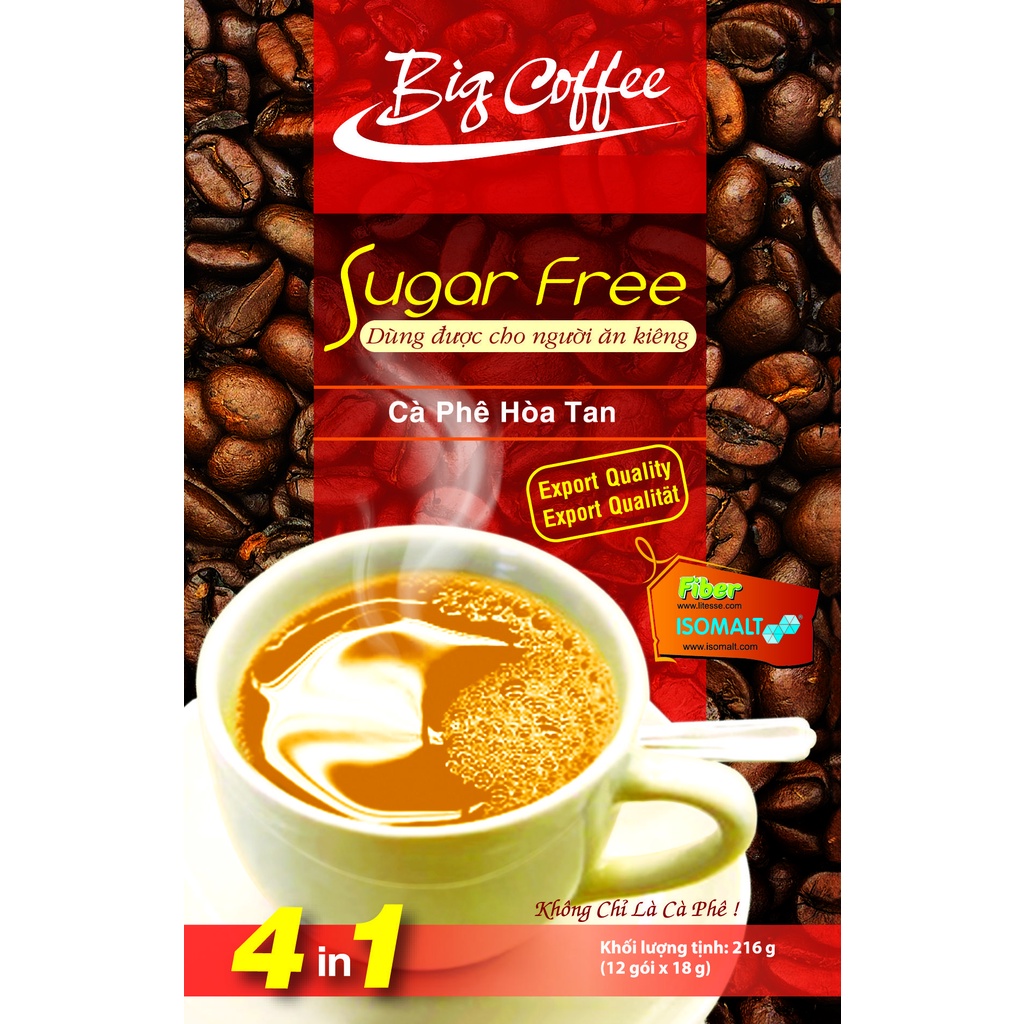 Cà phê sữa hòa tan Big Coffee - 2 zero