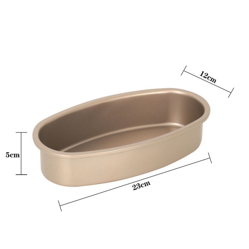 Set 3 Khuôn Nướng Bánh Mì Hình Oval Chống Dính Tiện Dụng
