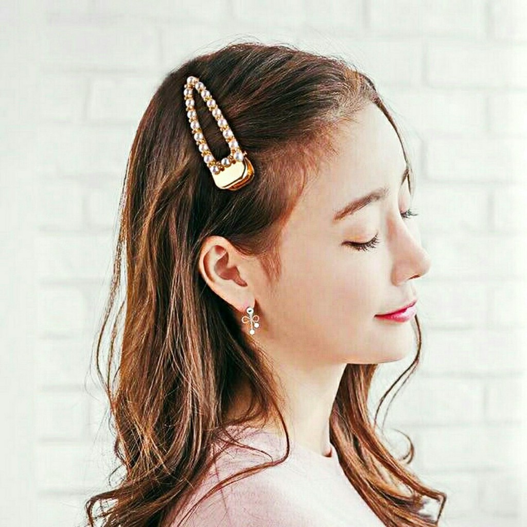 Kẹp Tóc Đính Hạt Châu Dễ Thương