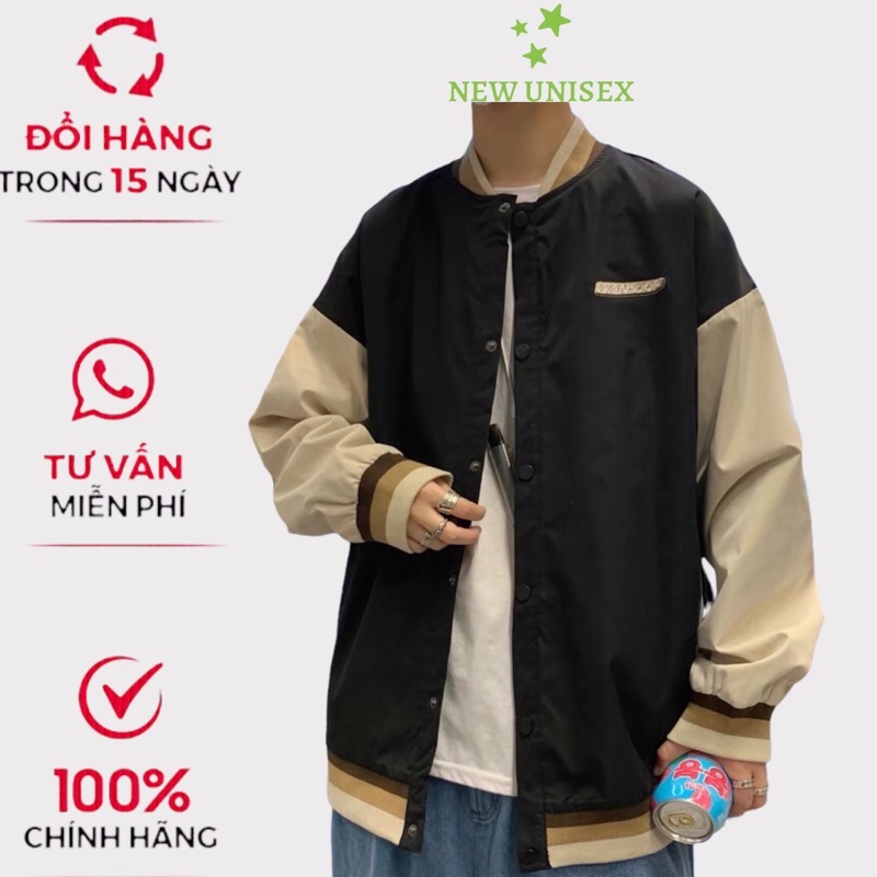 Áo Khoác Gió Nam Chất Dù Hai Lớp Lót Das Có Logo Kiểu Bomber Phong Cách Bóng Chày Form Rộng Mặc Đẹp [NEW UNISEX]