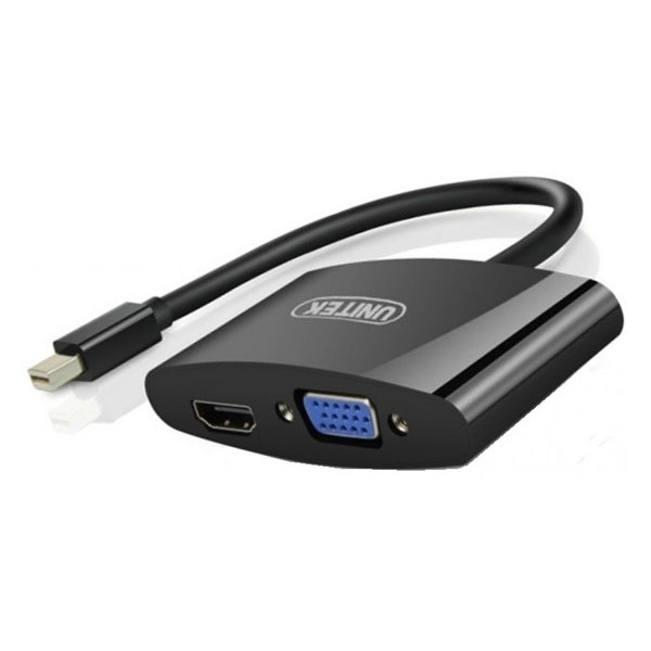 Cáp Mini Displayport To HDMI + VGA Unitek Y-6328BK