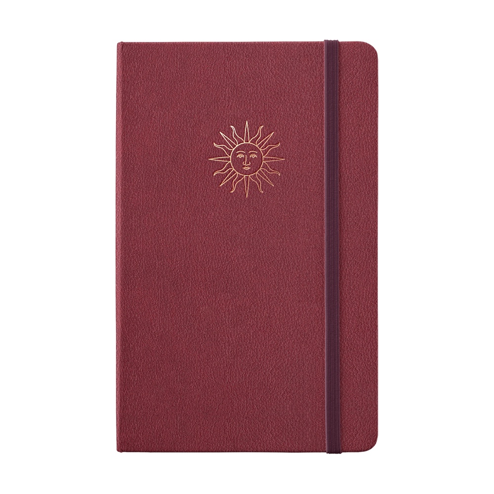 Sổ tay bujo hoạ tiết ép nhũ chìm Asthetic Sunset 196 trang giấy 100GSM