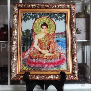 Bài vị phật thích ca viền vàng 31cm*38cm .