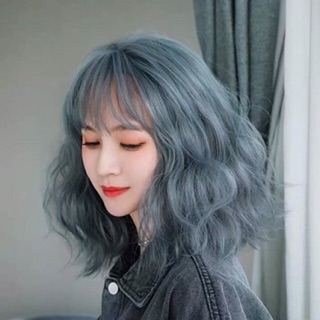 Tóc giả nữ cả đầu 🥰FREESHIP🥰 Tóc giả nguyên đầu xù lỡ xanh khói
