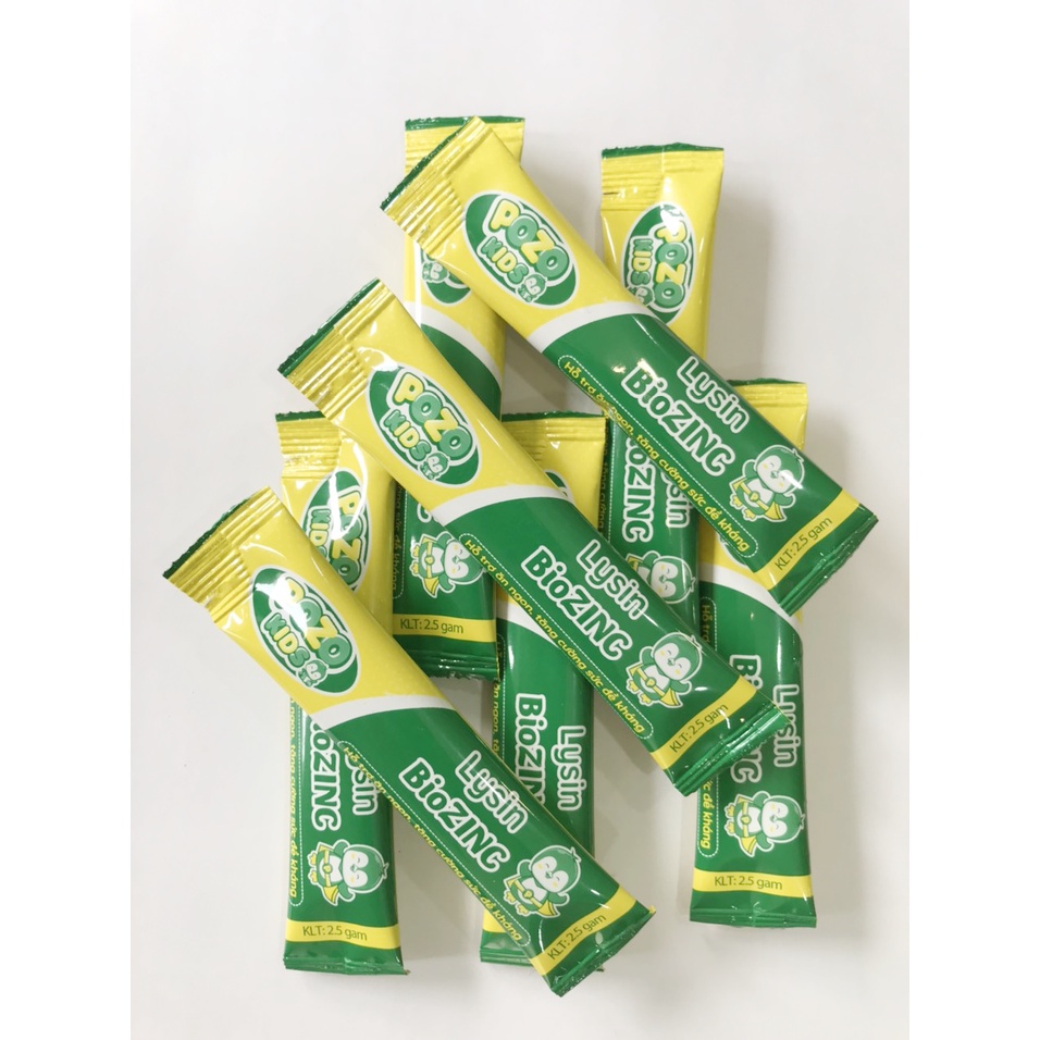 Pozokids - Kẽm Sinh Học Lysin BioZinC Giúp Trẻ Ăn Ngon, Tăng Sức Đề Kháng - Hộp 20 gói