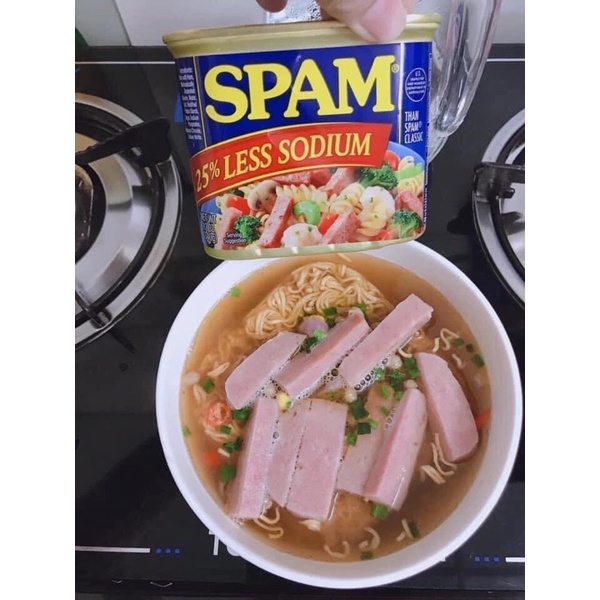 [HÀNG_CHUẨN] Thịt hộp Spam của Mỹ 340g (ÍT MẶN)