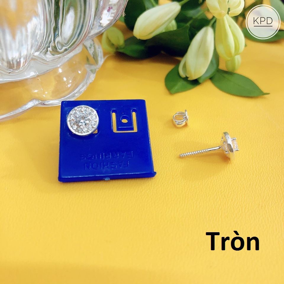 Bông tai bạc chốt ren các mẫu MS08
