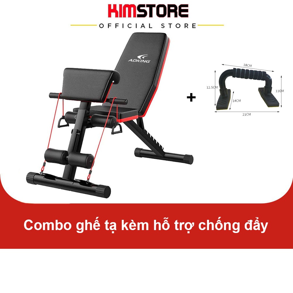 Ghế tập gym, tập tạ đa năng ADKing giúp tập tạ, tập cơ bụng hiệu quả tại nhà