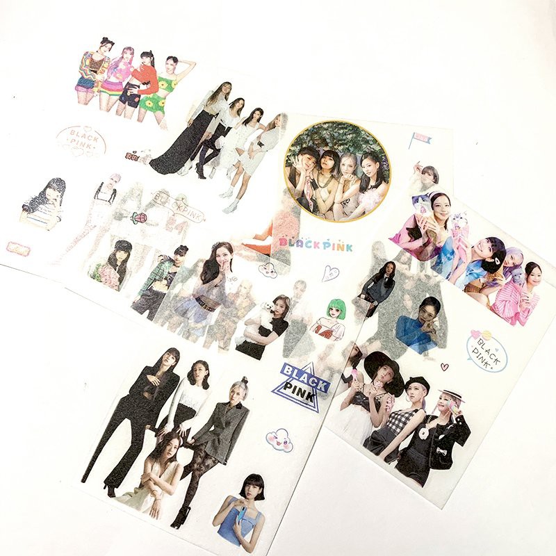 ( 6 tấm ) Ảnh dán sticker in hình BLACKPINK idol thần tượng kpop trang trí xinh xắn