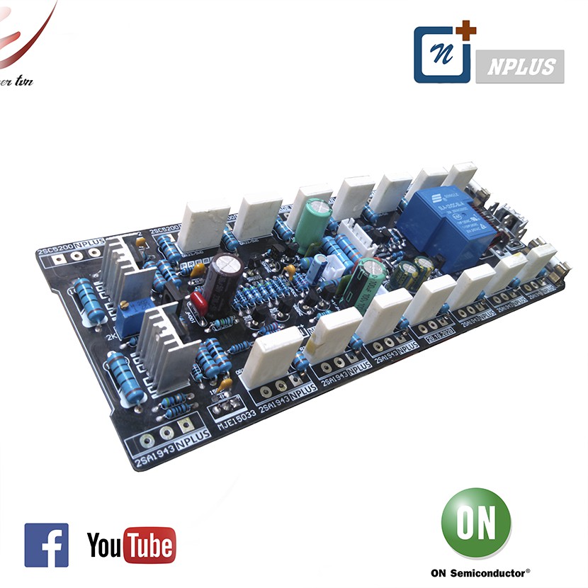 COMBO 1 pcb  mạch nguồn 8 tụ và 2 pcb mạch công suất amply. chưa gồm linh kiện.