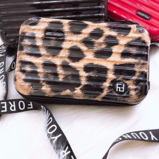 CỐP VALI MINI NỀN DA BEO