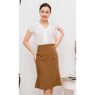 Chân váy công sở dáng đuôi cá