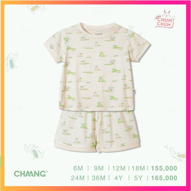 Set Bộ Cộc Cotton Cúc Vai Ếch Con Cho Bé Lake Chaang Babychumchum 03 Tháng- 5 Tuổi