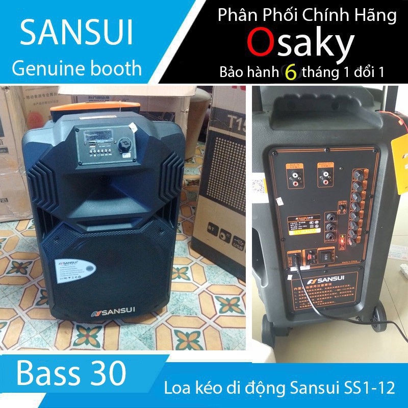 Loa kéo di động Sansui SS1-12 - Loa kéo di động thương hiệu Nhật Bản Sansui