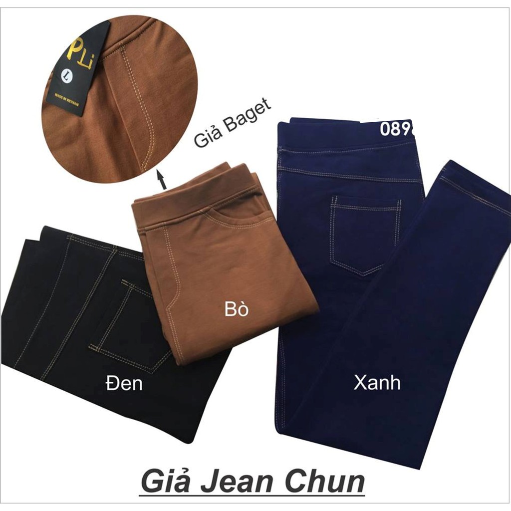 Quần Legging Giả Jean Cao Cấp Co Giãn | BigBuy360 - bigbuy360.vn