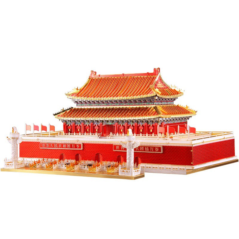 MÔ HÌNH 3D KIM LOẠI LẮP RÁP QUẢNG TRƯỜNG THIÊN AN MÔN TIAN'ANMEN ROSTRUM - HÀNG NHẬP KHẨU