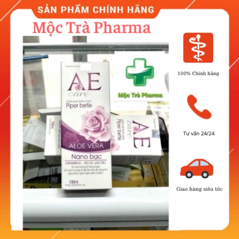 [Dung Dịch Vệ Sinh Phụ Nữ Chống Viêm Hiệu Quả]~ NANO BẠC~Tinh chất trầu không