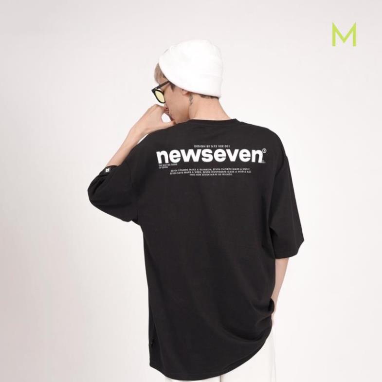 Áo thun unisex N7 Typo Signature phông tay lỡ nam nữ form rộng Local Brand T5