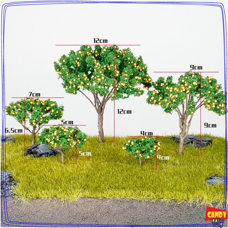 PHỤ KIỆN TRANG TRÍ TIỂU CẢNH - MÔ HÌNH CÂY TRÁI NHIỀU KÍCH THƯỚC