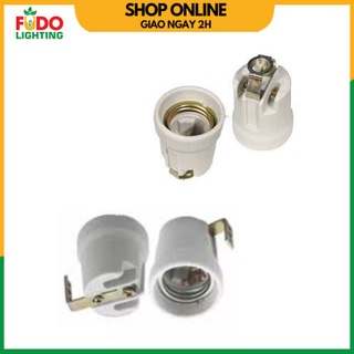 Đuôi sứ treo E27 vỏ chuôi đèn 100% sứ chịu nhiệt