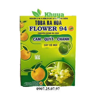 Phân bón lá Toba Flower 94 hộp 1kg Ra Hoa Cây Có Múi